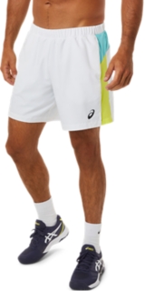 MEN'S COURT COLOR BLOCK SHORT | Brilliant White | Shorts | ASICS