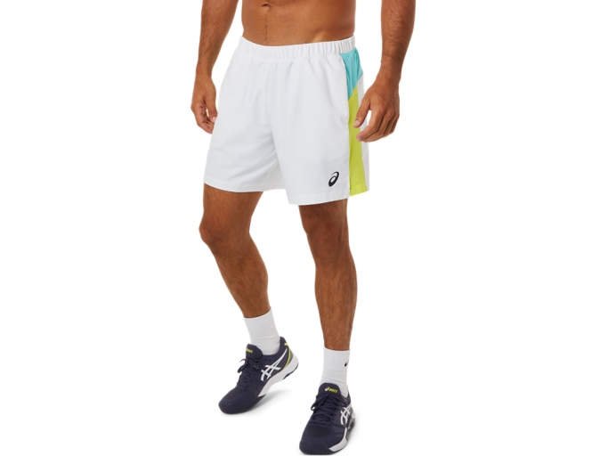 MEN S COURT COLOR BLOCK SHORT Brilliant White Shorts ASICS