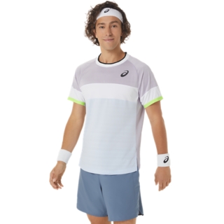 MEN'S MATCH SHORT SLEEVE TOP | Dusk Violet/Soft Sky | T-Shirts