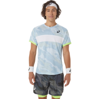 Men s MATCH GRAPHIC SHORT SLEEVED TOP Soft Sky Mens Tennis