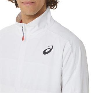 Asics white outlet jacket