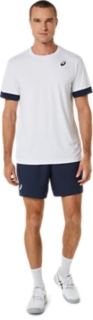 MEN COURT SS TOP BRILLIANT WHITE/MIDNIGHT