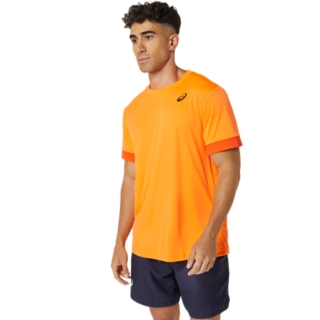 Men's MEN COURT SS TOP | Shocking Orange/Koi | Short Sleeve Shirts 