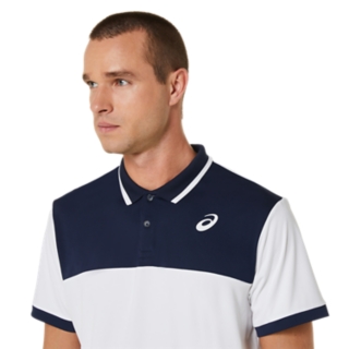 Asics Court - Blanco - Camiseta Tenis Hombre