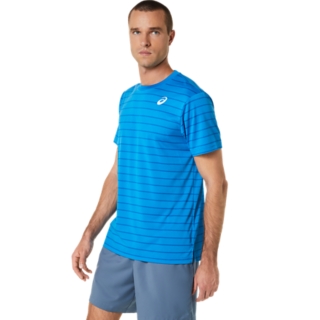 MEN'S COURT STRIPE SHORT SLEEVE TOP