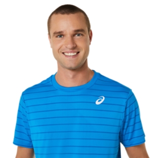 MEN'S COURT STRIPE SHORT SLEEVE TOP