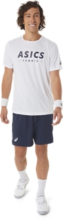 Men's COURT TENNIS GRAPHIC TEE, Brilliant White, T-shirts