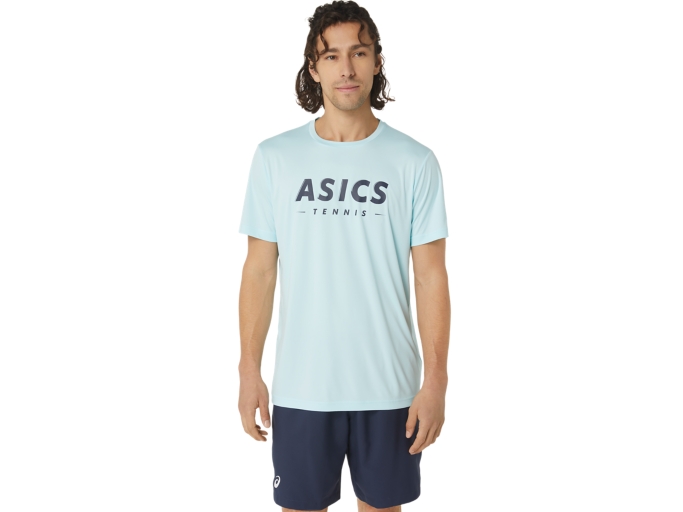 MEN COURT TENNIS GRAPHIC TEE | アクアマリン | メンズ Tシャツ・ポロシャツ【ASICS公式】