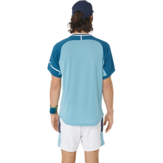 | SHORT MEN\'S Aquamarine | SLEEVE T-Shirts MATCH | & TOP ASICS Tops