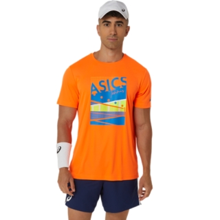 MEN GS GRAPHIC TEE, Shocking Orange, T-Shirts & Tops