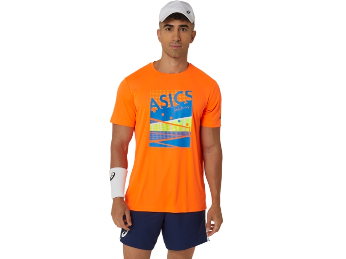 MEN GS GRAPHIC TEE | Shocking Orange | T-Shirts & Tops | ASICS