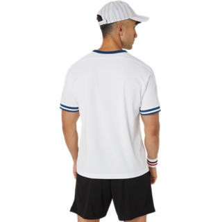 Men's COURT TENNIS GRAPHIC TEE, Brilliant White, T-shirts