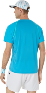 MEN'S MATCH ACTIBREEZE SHORT SLEEVE TOP, Digital Aqua