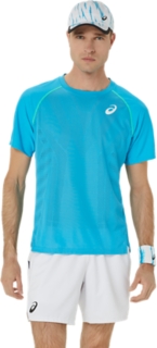 MEN'S MATCH ACTIBREEZE SHORT SLEEVE TOP, Digital Aqua