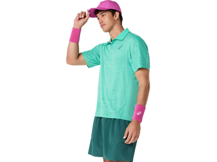 MATCH JACQUARD POLO SS TOP thumbnail