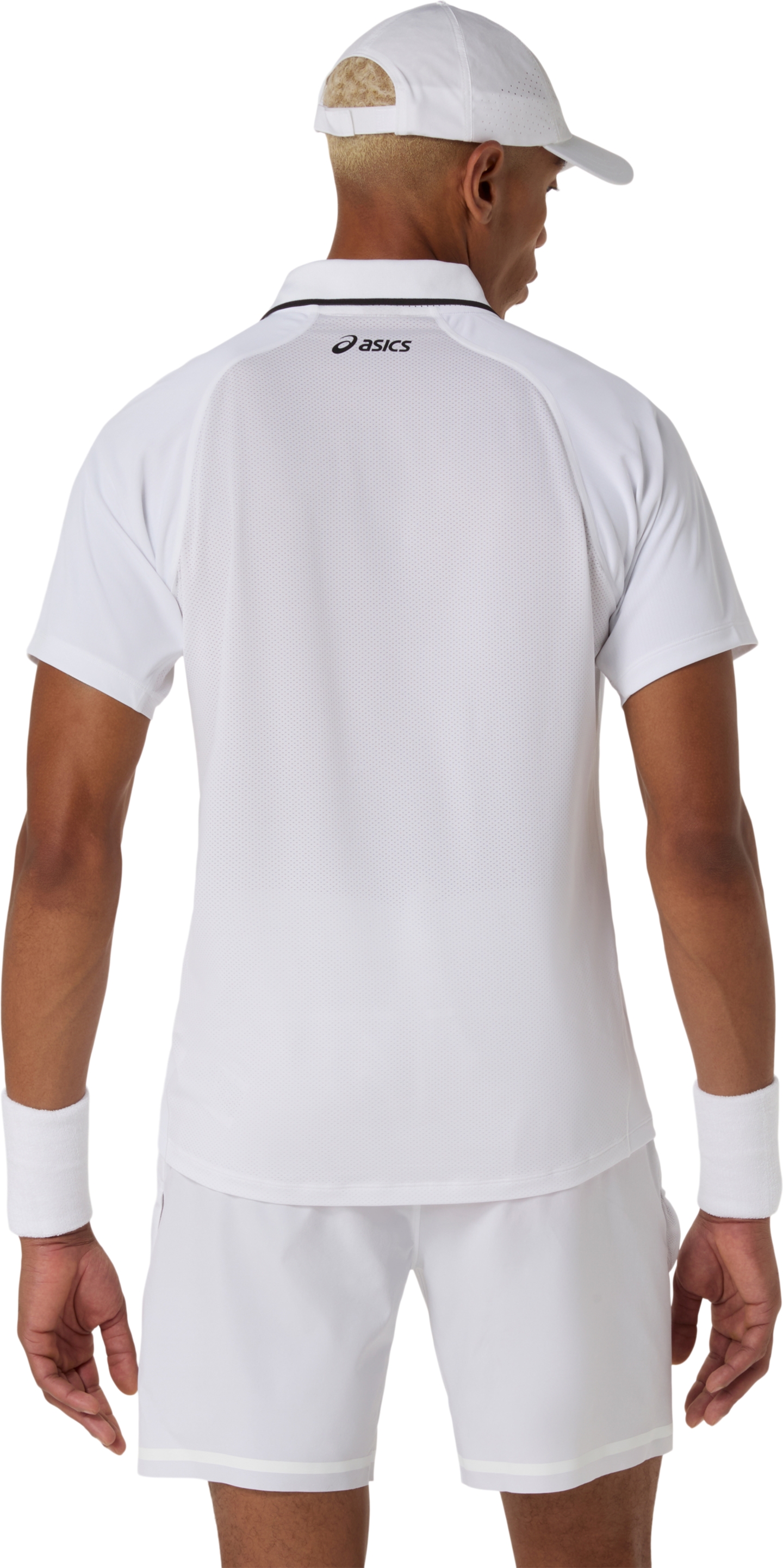 Мужской топ ASICS Match Polo Short Sleeve Top, цвет: Яркий белый — фото 2