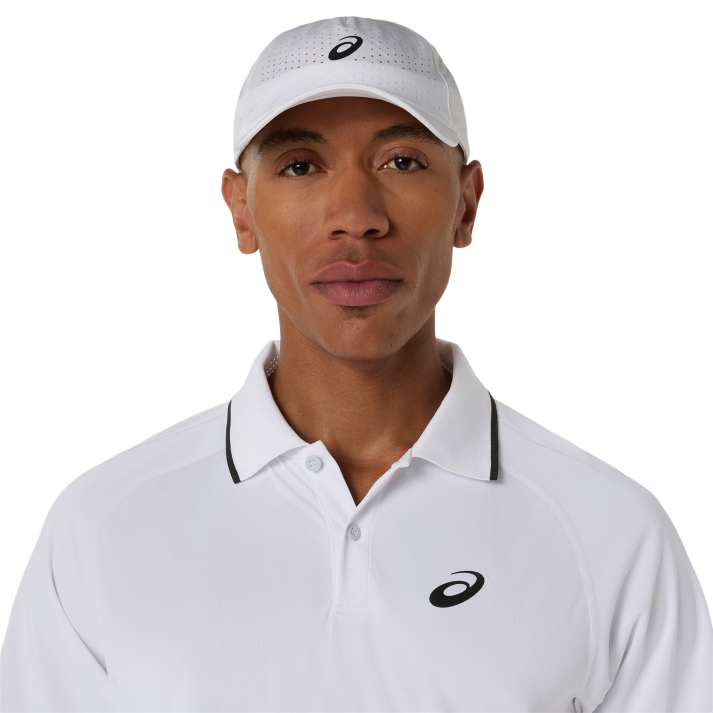 Мужской топ ASICS Match Polo Short Sleeve Top, цвет: Яркий белый — фото 4