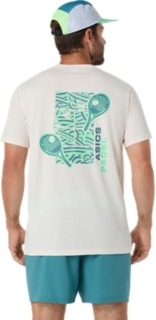 PADEL COURT GRAPHIC SS TOP, Cream 2