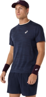 Image 3 of 7 of Men's MIDNIGHT MATCH JACQUARD SS TOP Men's Short Sleeve Shirts
