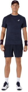 Image 6 of 7 of Men's MIDNIGHT MATCH JACQUARD SS TOP Men's Short Sleeve Shirts