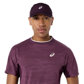 Image 4 of 7 of Men's DARK AUBERGINE MATCH JACQUARD SS TOP Men's Short Sleeve Shirts