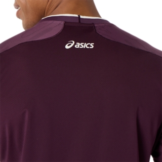 Image 5 of 7 of Men's DARK AUBERGINE MATCH JACQUARD SS TOP Men's Short Sleeve Shirts