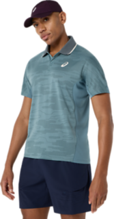 MATCH JACQUARD POLO SS TOP