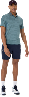 MATCH JACQUARD POLO SS TOP