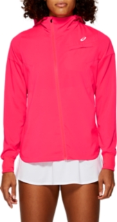 asics woven women's running jacket