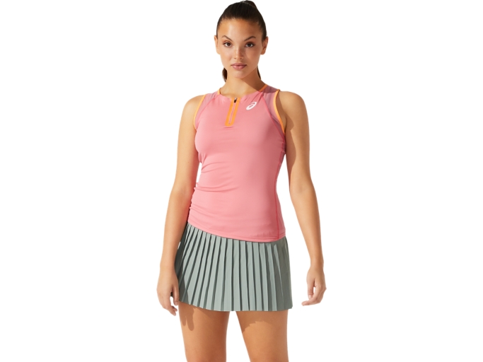 WOMEN S MATCH TANK Peach Petal Sleeveless Shirts ASICS