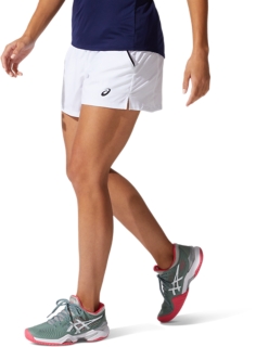 Pantalones Cortos Deportivos para Mujer Asics Court Azul oscuro