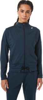 WOMEN'S TENNIS JACKET, French Blue/Performance Black, Jackets & Outerwear