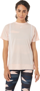 WOMEN'S NEW STRONG 92 SHORT SLEEVE TOP, Breeze/Brilliant White, T-Shirts  & Tops