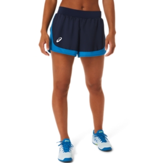 WOMEN'S MATCH SHORT, Midnight/Hazard Green, Shorts & Pants