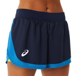 WOMEN'S MATCH SHORT, Midnight/Hazard Green, Shorts & Pants