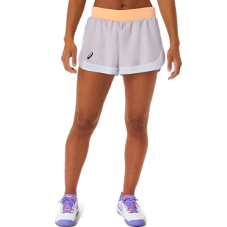 WOMEN S MATCH SHORT Dusk Violet Orange Pop Shorts Pants ASICS