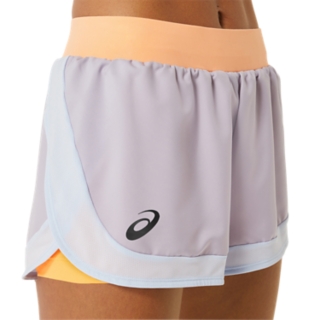 WOMEN'S MATCH SHORT, Dusk Violet/Orange Pop, Shorts & Pants