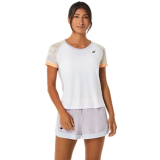 Women's WOMEN COURT GPX SS Dusk Violet/Brilliant White | T-Shirts | ASICS