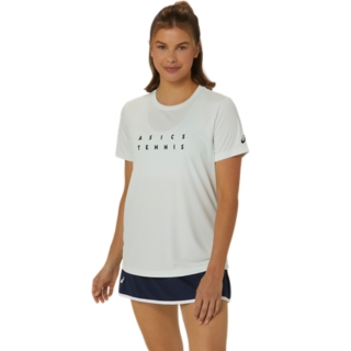 WOMEN COURT GRAPHIC TEE Women PALE MINT Women s Clothing ASICS Vietnam