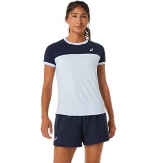 Asics t shirt sales femme brun