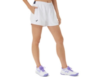 WOMEN'S COURT SHORT, Brilliant White, Shorts & Pants