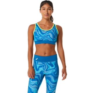 Women's GRAPHIC BRA, Reborn Blue, Sports Bras