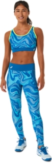 Buy a Asics Womens Piping Graphic Compression Athletic Pants