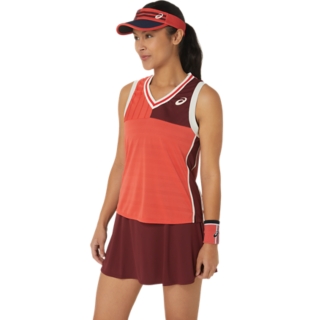 WOMEN'S MATCH TANK | Red Snapper | Sleeveless Shirts | ASICS