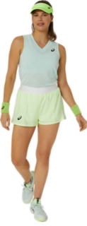 WOMEN'S MATCH SHORT, Midnight/Hazard Green, Shorts & Pants