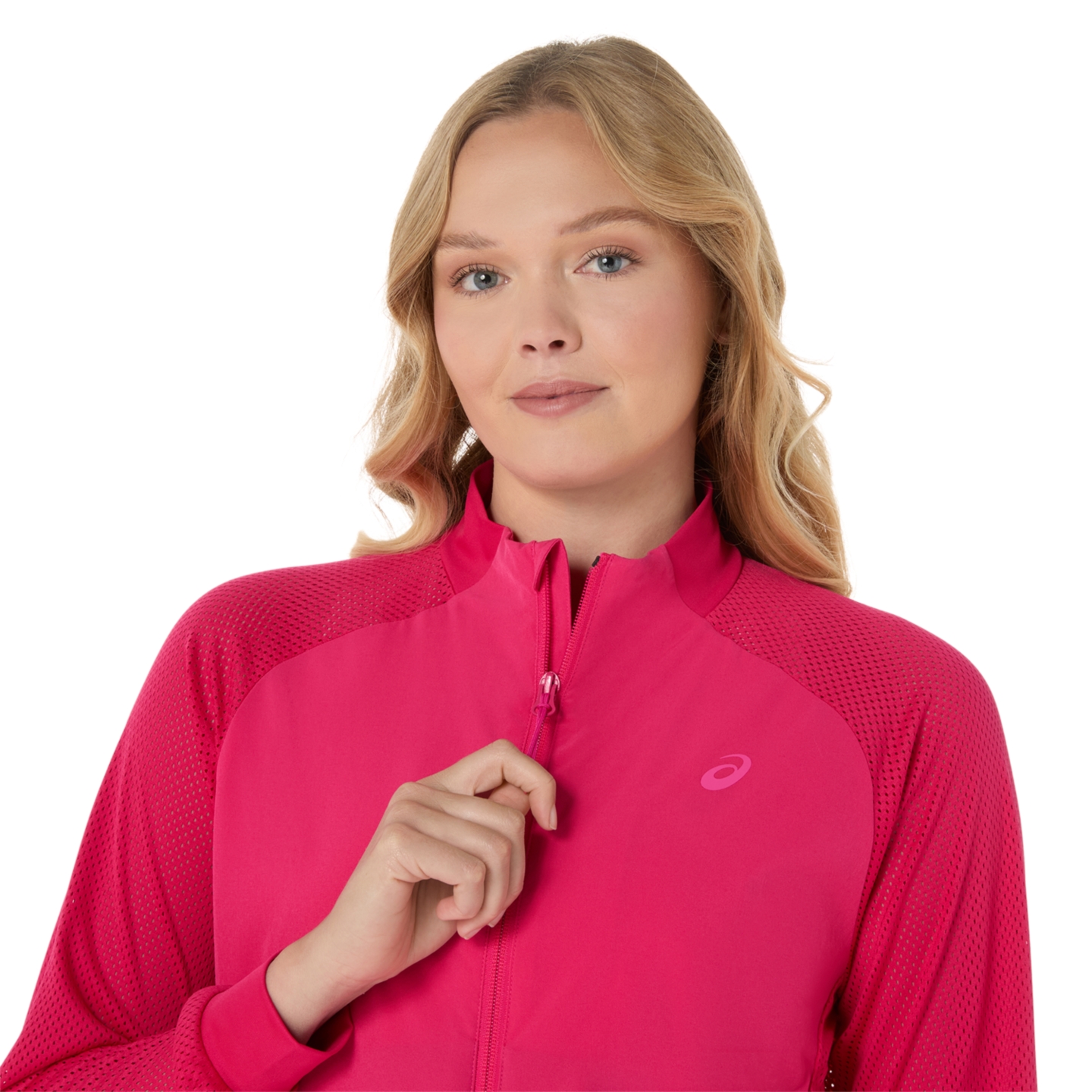 Женская куртка ASICS Match, цвет: Яркий розовый — фото 4