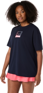 ウイメンズグラフィック半袖シャツ, ミッドナイト 3