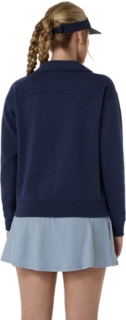 COURT CORE GRAPHIC HALF ZIP SWEATSHIRT, Midnight Heather 2