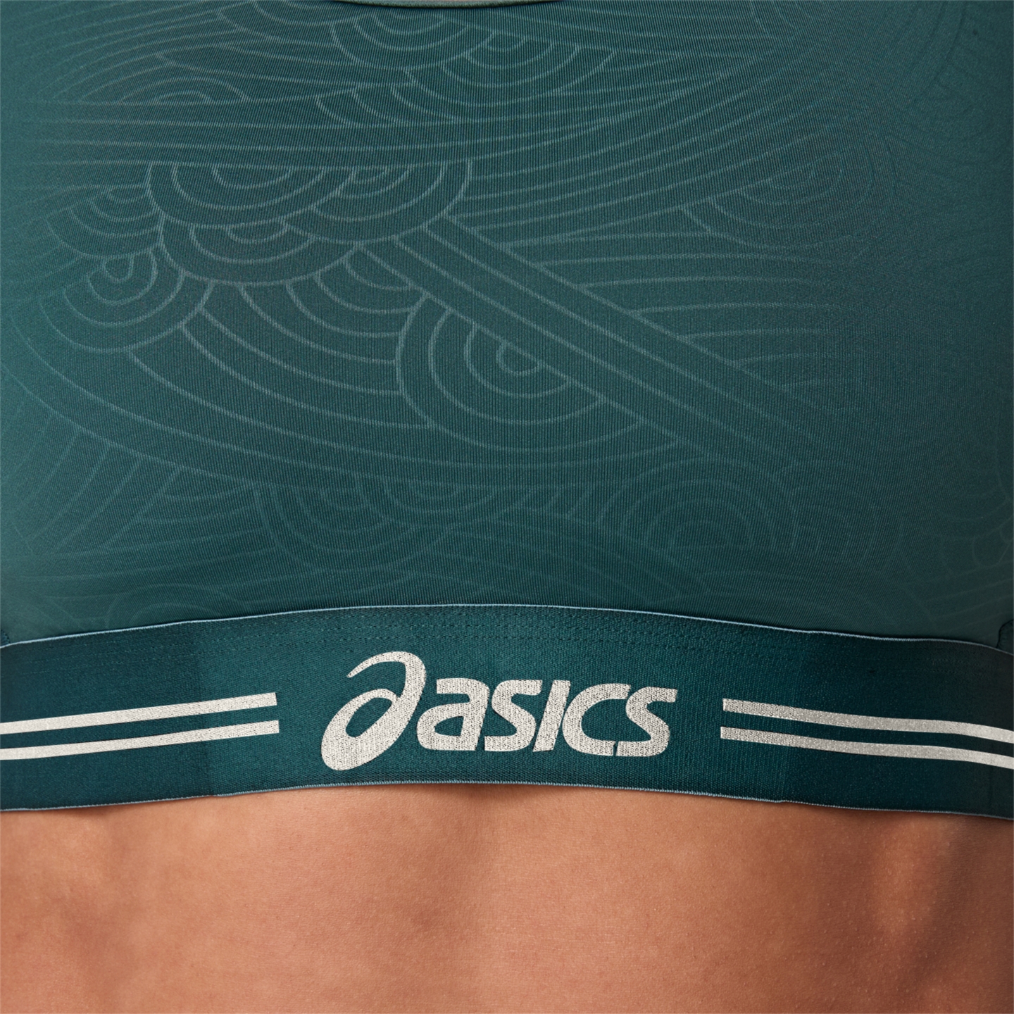 Женские спортивные бра ASICS Game Compression Bra, цвет: Dark Neptune — фото 4