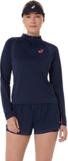MATCH 1/2 ZIP LONG SLEEVE TOP, Midnight 1